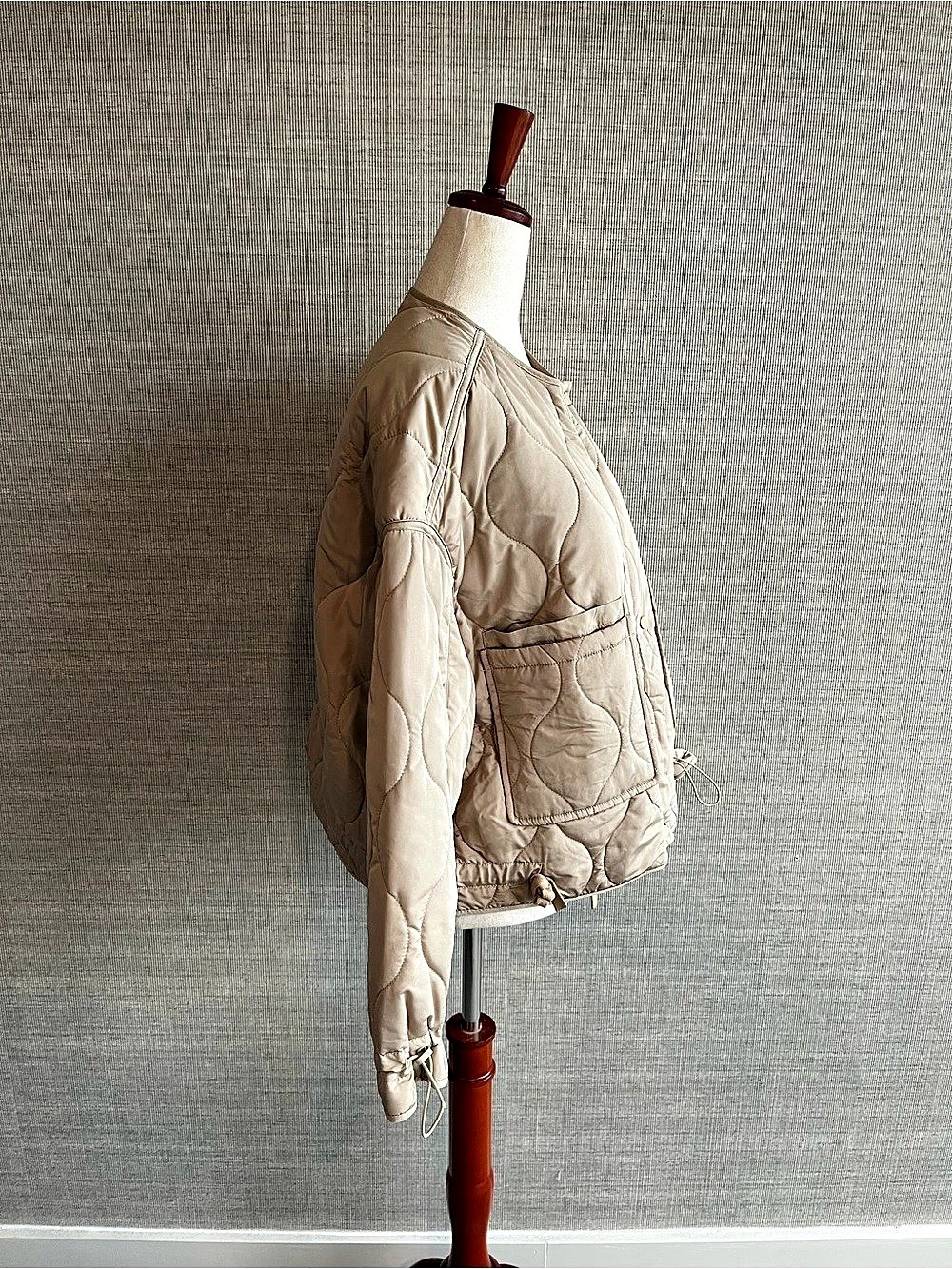 ModRef Beige Quilted Jacket Size Small - Picture 3 of 9